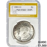 1883-CC Morgan Dollar PGA MS65+ DMPL SILVER