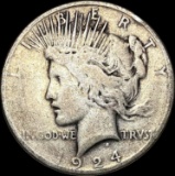 1924 Peace Silver Dollar LIGHTLY CIRCULATED