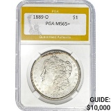 1889-O Morgan Dollar PGA MS65+ SILVER
