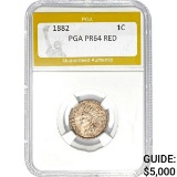 1882 1C Indian Head PGA PR64 RED