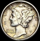 1921 Mercury Dime NEARLY UNCIRCULATED