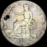 1873-CC Silver Trade Dollar NICELY CIRCULATED