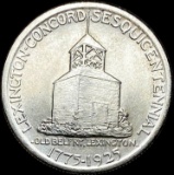 1925 Silver Lexington-Concord Half Dollar UNCIRCULATED