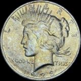 1923 Silver Peace Dollar CHOICE AU
