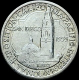 1935-S Silver California Pacific Expo Half Dollar GEM BU
