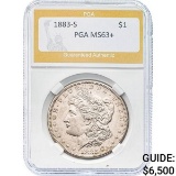 1883-S Morgan Dollar PGA MS63+ SILVER