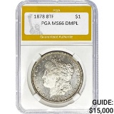 1878 8TF Morgan Dollar PGA MS66 DMPL SILVER