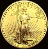2003 1/10 oz Gold American Eagle $5 NICELY CIRCULATED