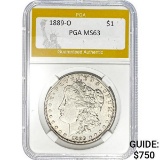 1889-O Morgan Dollar PGA MS63 SILVER