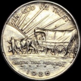 1926-S Silver Oregon Trail Half Dollar CLOSELY UNCIRCULATED