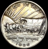 1926 Silver Oregon Trail Memorial Half Dollar CLOSELY UNCIRCULATED