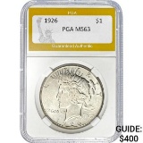 1926 Peace Dollar PGA MS63 SILVER
