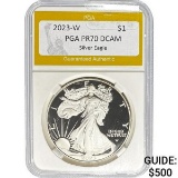 2023-W Silver Eagle $1 PGA PR70 DCAM