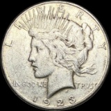 1923-S Silver Peace Dollar ABOUT UNCIRCULATED