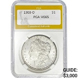 1903-O Morgan Dollar PGA MS65 SILVER