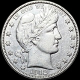 1912-D Silver Barber Half Dollar UNCIRCULATED