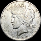 1922 Silver Peace Dollar NEARLY UNCIRCULATED