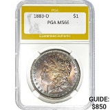 1883-O Morgan Dollar PGA MS66 SILVER
