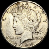 1922-S Silver Peace Dollar NEARLY UNCIRCULATED