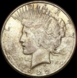 1922-S Silver Peace Dollar NEARLY UNCIRCULATED
