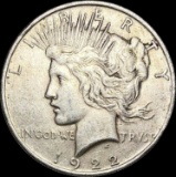 1922 Silver Peace Dollar CLOSELY UNCIRCULATED