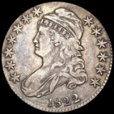 1822 Capped Bust Half Dollar LIGHTLY CIRCULATED