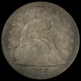 1846 Seated Liberty Dollar NICELY CIRCULATED NICELY CIRCULATED