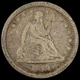 1840-O Seated Liberty Quarter NICELY CIRCULATED