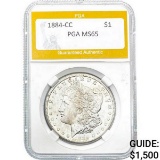 1884-CC Morgan Dollar PGA MS65 SILVER