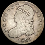 1829/7 Capped Bust Half Dollar NICELY CIRCULATED