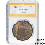 1878 8TF Morgan Dollar PGA MS66 Monster