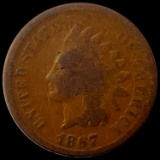 1867 Indian Head Cent NICELY CIRCULATED
