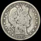 1915-S Barber Half Dollar NICELY CIRCULATED