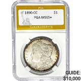 1890-CC Morgan Dollar PGA MS65+ SILVER