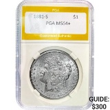 1881-S Morgan Dollar PGA MS64+ SILVER