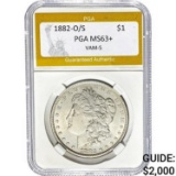 1882-O/S Morgan Dollar PGA MS63+ VAM-5 SILVER