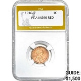 1916-D Lincoln Cent PGA MS66 RED