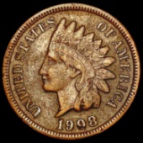 1908-S Indian Head Cent LIGHTLY CIRCULATED