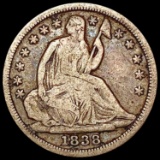 1838 Seated Liberty Dime NICELY CIRCULATED