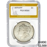1878 8TF Morgan Dollar PGA MS64 SILVER