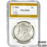 1902 Morgan Silver Dollar PGA MS66