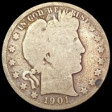 1901-S Barber Half Dollar NICELY CIRCULATED
