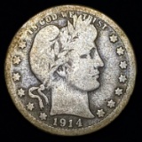 1914 Barber Quarter NICELY CIRCULATED