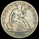 1844-O Seated Liberty Half Dollar LIGHTLY CIRCULATED