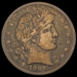 1902 Barber Half Dollar LIGHTLY CIRCULATED