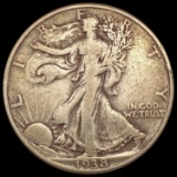 1938-D Walking Liberty Half Dollar LIGHTLY CIRCULATED