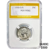 1950-O/S 25C Washington PGA MS61