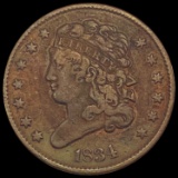 1834 Classic Head Half Cent CLOSELY UNCIRCULATED