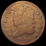 1823 Classic Head Half Cent NICELY CIRCULATED