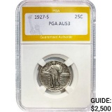 1927-S Standing Liberty Quarter PGA AU53